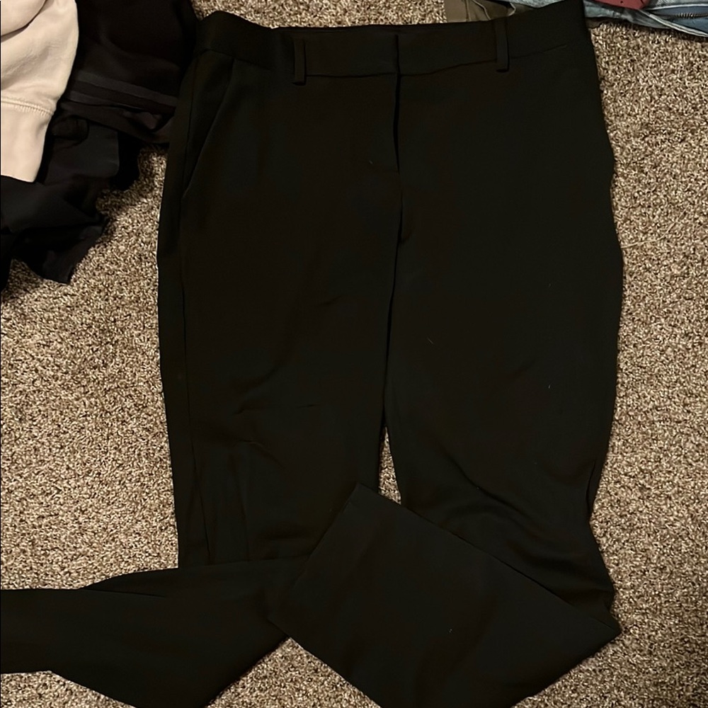 Express Black Trousers Classic Straight-Leg